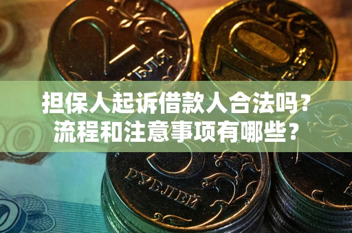 济南担保人起诉借款人合法吗？流程和注意事项有哪些？