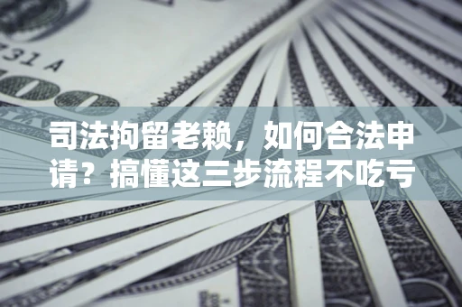 济南司法拘留老赖，如何合法申请？搞懂这三步流程不吃亏！