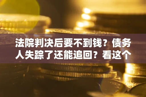 济南法院判决后要不到钱？债务人失踪了还能追回？看这个方法！