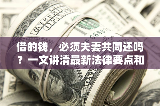 济南借的钱，必须夫妻共同还吗？一文讲清最新法律要点和避坑指南