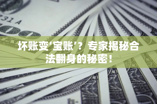 济南坏账变‘宝账’？专家揭秘合法翻身的秘密！