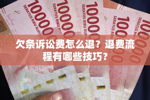 济南欠条诉讼费怎么退？退费流程有哪些技巧？