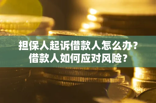 济南担保人起诉借款人怎么办？借款人如何应对风险？